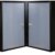 Eck-Hängeschrank Küpper Hammerschlag-Silber 600x600x600 mm - 1