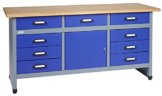 Küpper Werkbank Modell 12877, Breite 170 cm Farbe ultramarinblau - 1