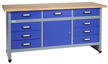 Küpper Werkbank Modell 12877, Breite 170 cm Farbe ultramarinblau - 