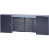 Küpper Werkzeugschrank B.1600xT.190xH.600mm m.2 Türen 4 Lochrückw. inkl. 4 Einlegeböden - 1