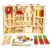 Lewo Holz Werkzeugkasten und Zubehör Set Pretend Play Kit Pädagogische BAU Spielzeug für Kinder - 1