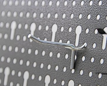 Ondis24 große Werkzeugwand Metall Lochwand mit 50 Haken, 162 x 57 cm groß, Lochwand für Werkstatt (Variante 2) - 4
