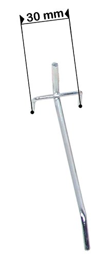 Ondis24 große Werkzeugwand Metall Lochwand mit 50 Haken, 162 x 57 cm groß, Lochwand für Werkstatt (Variante 2) - 7