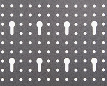 Ondis24 große Werkzeugwand Metall Lochwand mit 50 Haken, 162 x 57 cm groß, Lochwand für Werkstatt (Variante 2) - 9
