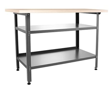 Ondis24 Werkbank 120 cm Nobbi Packtisch TÜV geprüft, Werkstatteinrichtung Werkstatt Werktisch Packtisch Basic mit höhenverstellbaren Füßen - 4