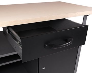 Ondis24 Werkstatt Set Klaus 240 cm 3 Schränke LED (Arbeitshöhe 85 cm, Schwarz) - 5