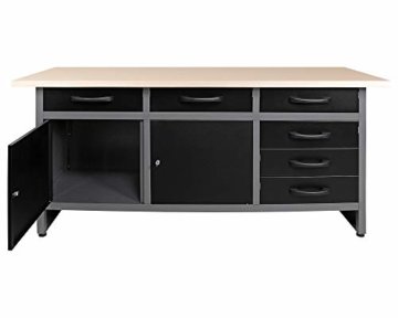 Ondis24 Werkstatteinrichtung 160 cm breit, Werkbank, Werkzeugschrank, Werkzeugwand, LED - 2