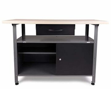 Ondis24 Werkstatteinrichtung Werkstatt Set Werkbank Klaus 240 cm Hängeschrank (Arbeitshöhe 85 cm, Schwarz) - 4