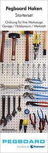 Pegboard®-Lochwand-Haken - für jede Anforderung den geeigneten Haken. 67-teiliges Hakenset für Rasterlochung 25,4 mm - 7