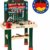 Theo Klein 8461 8461-Bosch Workshop mit extragroßer Arbeitsplatte Holzimitatation und viel Werkzeug, Spielzeug, Grün, Holzfarben - 1