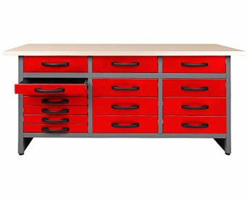 Ondis24 Werkbank 160 x 60 cm, 32mm Arbeitsplatte, Werktisch, Montagewerkbank max. 450kg belastbar, Werkstatt Packtisch (Arbeitshöhe 85 cm) - 2