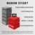 STIER Werkbank Premium, mit 10 Schubladen, BxTxH 2000x700x840mm, Hergestellt in Deutschland, aus Stahl und Buche, Werktisch, umweltfreundlich Pulverbeschichtet, Montagewerkbank - 3