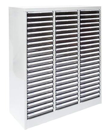 ADB Metall Schubladenschrank, Schubladencontainer, Schubladen-Box, für Büro Home Office, herausnehmbare PVC Schübe, Schreibtisch Container, SC3x21, auch für Werkstatt, Hergestellt in der EU - 2