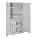 ADB Schubladenschrank Werkzeugschrank Materialschrank Schrank mit 27 Schubladen 1790x800x410 mm Stahlschrank Metallschrank - 1