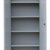 Flügeltürenschrank komplett montiert Metallschrank abschließbar anthrazit 180x80x38cm (HxBxT) Lagerschrank Aktenschrank Büroschrank Werkzeugschrank 4 Fachböden 530338 - 3