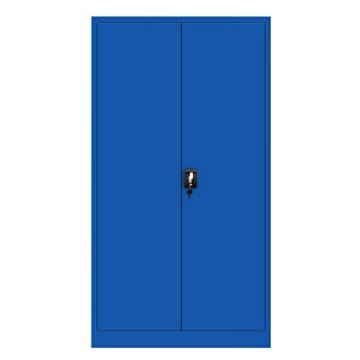 Jan Nowak Werkzeugschrank TC02AM Werkstattschrank mit Schubladen Flügeltüren Metallschrank 3 Fachböden Pulverbeschichtung 185 cm x 92 cm x 50 cm (Blue) - 5