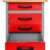 Ondis24 Werkbank rot Werktisch TÜV geprüft mit 4 Schubladen 60 x 60 cm Arbeitshöhe 85 cm - 2
