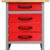 Ondis24 Werkbank rot Werktisch TÜV geprüft mit 4 Schubladen 60 x 60 cm Arbeitshöhe 85 cm - 1