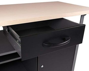 Ondis24 Werkstatteinrichtung, Werkstatt mit Werkbank 120 cm, mit höhenverstellbaren Füßen,passender Werkzeugschrank 120 cm breit, mit 2 Ablagen, abschließbare Türen, TÜV geprüft - 3