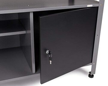 Ondis24 Werkstatteinrichtung, Werkstatt mit Werkbank 120 cm, mit höhenverstellbaren Füßen,passender Werkzeugschrank 120 cm breit, mit 2 Ablagen, abschließbare Türen, TÜV geprüft - 4
