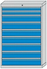 Schubladenschrank Serie 700 mit 9 Schubladen verschiedene BLH Schubladenschränke Breite 700 - 1