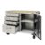 Seville Classics Fahrbare Werkbank mit 4 Schubladen, 121,9 x 50,8 x 95,2 cm, grau - 9