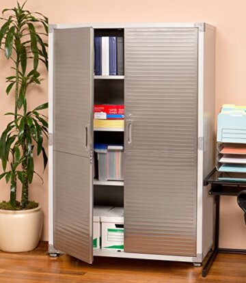 Seville Classics Mega Hochschrank, 121,9 x 60,9 x 182,9 cm, grau - 2