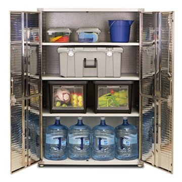 Seville Classics Mega Hochschrank, 121,9 x 60,9 x 182,9 cm, grau - 3