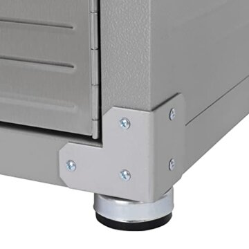 Seville Classics Mega Hochschrank, 121,9 x 60,9 x 182,9 cm, grau - 5
