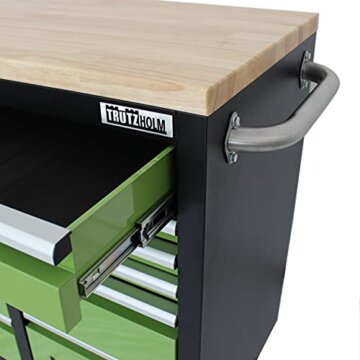 TRUTZHOLM Werkstattwagen Mobile Werkbank Deluxe XXL 20 Schubladen Werkzeugwagen leer - 5