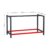 Werkbank Gestell 150x57x81 cm aus Stahl Werkbankgestell Anthrazit Rot Tischgestell Werkstatt - 3