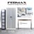 Fedmax Werkzeug- und Aktenschrank aus Metall 180x80x40 cm - Abschließbarer Schrank für Büro, Werkstatt, Garage - Belastbar bis 80 kg - Schwarz - 9