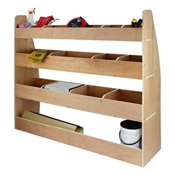 Monster Racking VW Caddy Transporter KFZ Fahrzeugeinrichtung Fahrzeugregale Fahrzeugausbau Lieferwagen Auto-Regal Regalsystem Werkstattwagen 22cm H x 122,5cm B x 30cm T - 6