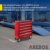 Arebos Werkstattwagen 5 Fächer | zentral abschließbar | inkl. Antirutschmatten | kugelgelagerte Schubladen | 2 Rollen mit Feststellbremse | Rot - 2