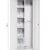 furni24 TÜV/GS - Metall Putzmittelschrank – Wäsche Schrank aus Stahl mit Türen, Garderobenstange, große Fächer, Hutablage, fertig montiert - Grau, XXL 60 x 50 x 180 cm - 5