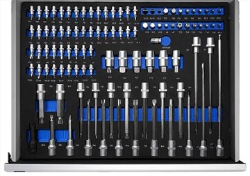 Benson Tools XXXL Werkzeugwagen Premium gefüllt Schaumeinlagen Werkstattwagen - 3