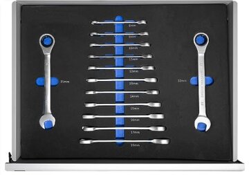 Benson Tools XXXL Werkzeugwagen Premium gefüllt Schaumeinlagen Werkstattwagen - 4