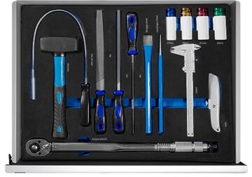 Benson Tools XXXL Werkzeugwagen Premium gefüllt Schaumeinlagen Werkstattwagen - 8