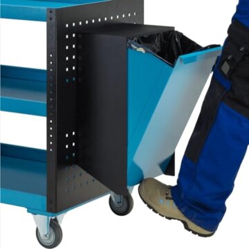 HAZET Servicewagen 167-3S I Individuelle Befestigungsmöglichkeiten durch Rechteck-Lochraster auf Seitenwänden I Gesamttragkraft (dynamisch): 150 kg, Gesamttragkraft (statisch): 150 kg - 4