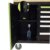 TRUTZHOLM Werkstattwagen Deluxe 6 Schubladen + Tür leer Werkzeugwagen, Rollwagen, Assistent | Arbeitsfläche 108x46,5cm Massivholz Arbeitsfläche (grün/schwarz) - 9