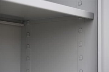 2X Flügeltürenschrank komplett montiert 1800x800x380mm Metallschrank abschließbar blau Stahlblech Lagerschrank Aktenschrank Büroschrank Werkzeugschrank 4 Fachböden 530331 - 6