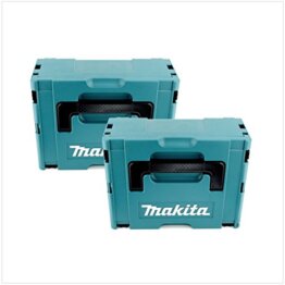2x Makita Kunststoff Werkzeug Koffer MAKPAC 2 - ohne Einlage - 1