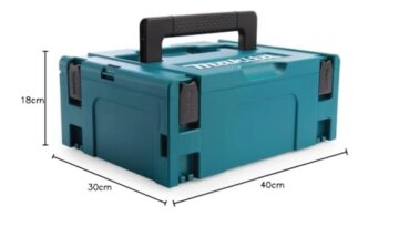 2x Makita Kunststoff Werkzeug Koffer MAKPAC 2 - ohne Einlage - 7