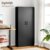 Aktenschrank Aufbewahrungsschrank mit Schloss Stahlschrank Stahlspind Mehrzweckschrank Metallschrank mit 2 Türen für Büro Haus Garage Fitnessstudio Schule 170X78X39cm Schwarz - 2