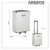 Arebos Aluminium Werkzeugkoffer gefüllt | Werkzeug-Set 1200-tlg | Rollkoffer Tragekoffer | Werkzeugtasche für Haushalt,Garage & Werkstatt | Werkzeugkiste mit 4 Fächern & Teleskopgriff | Silber - 8