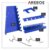 Arebos Werkzeugwand 3-teilige Lochwand Werkstatt | 17-teiliges Hakenset & Halterungen | 117,6 x 59,5 x 2 cm | Werkzeuglochwand aus Metall für Werkstatteinrichtung inkl. Montagematerial | Blau - 6