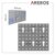 Arebos Werkzeugwand 3-teilige Lochwand Werkstatt | 17-teiliges Hakenset & Halterungen | 117,6 x 59,5 x 2 cm | Werkzeuglochwand aus Metall für Werkstatteinrichtung inkl. Montagematerial | Blau - 7