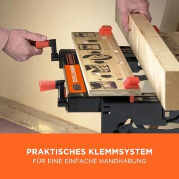 BLACK+DECKER Workmate Flexible Universal-Werkbank (klappbarer Sägebock – Arbeitstisch mit großer Arbeitsfläche, verstellbare Spannbacken, bis 250 kg belastbar, 74 x 25 cm) WM825-XJ - 5