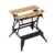 BLACK+DECKER Workmate Flexible Universal-Werkbank (klappbarer Sägebock – Arbeitstisch mit großer Arbeitsfläche, verstellbare Spannbacken, bis 250 kg belastbar, 74 x 25 cm) WM825-XJ - 1