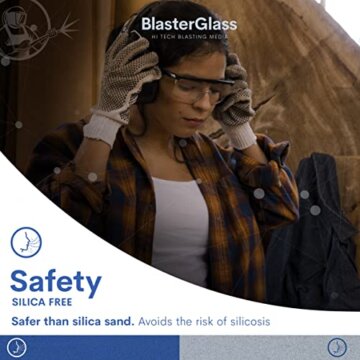 BlasterGlass Hi-Tech 40-60 Abrasive Strahlmittel für Strahlkabinen und Sandstrahlpistolen 10 kg - 3